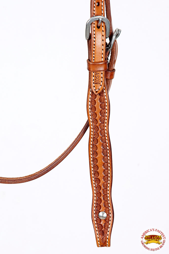 HILASON American Leather Horse Browband Headstall Working Tack Brown | for Horses Western Headstalls