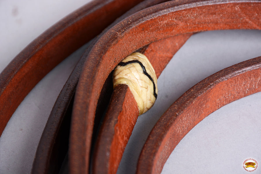 HILASON Western Horse American Leather Reins | Split Rein Roper Roping