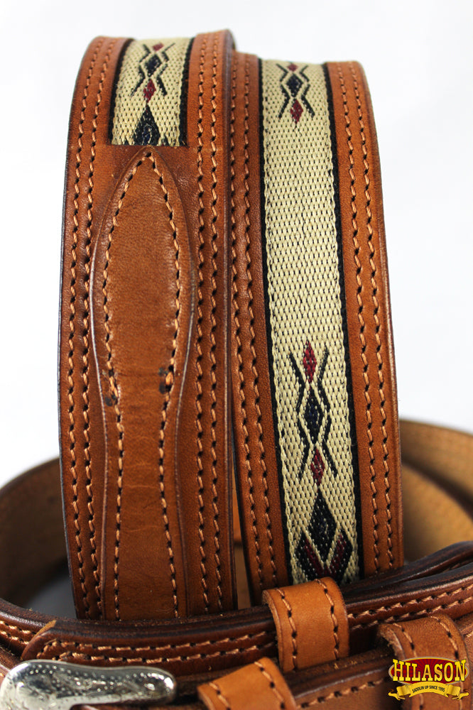 HILASON Western Genuine Leather Belt for Handmade Unisex Full Grain Heavy Duty Engraved Buckle Belt Tan