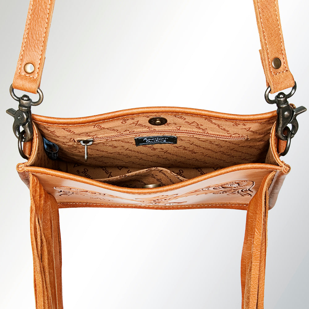 American Darling Cross Body Hand Tooled Genuine Leather Western Women Bag Handbag Purse | Crossbody for Cute