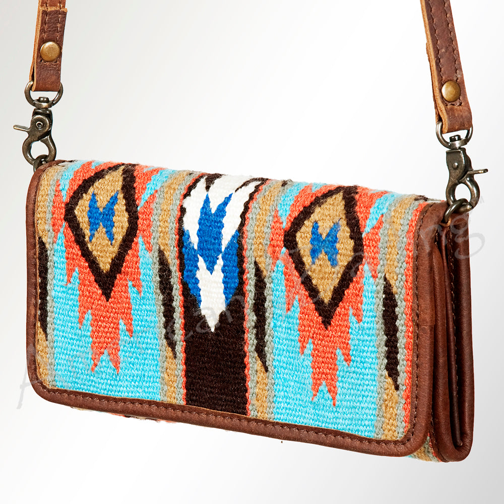 American Darling ADBG486A Wallet Hand Tooled Genuine Leather Women Bag Western Handbag Purse