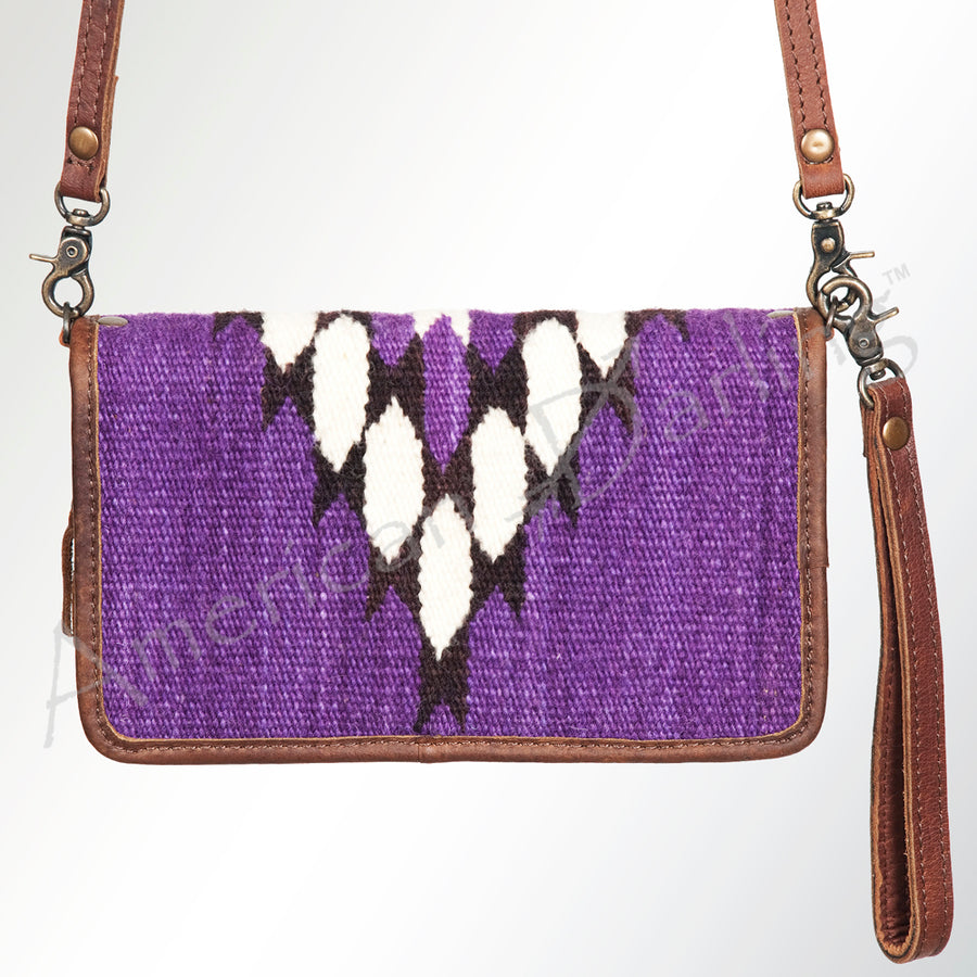American Darling Organizer Saddle Blanket Genuine Leather Western Women Bag Handbag Purse | for Cute Travel
