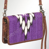 American Darling Organiser Saddle Blanket Genuine Leather Women Bag Western Handbag Purse