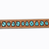 American Darling ADBLF121-L Beautifully Hand Tooled Genuine American Leather Belt Men and Women