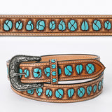 American Darling ADBLF121-L Beautifully Hand Tooled Genuine American Leather Belt Men and Women