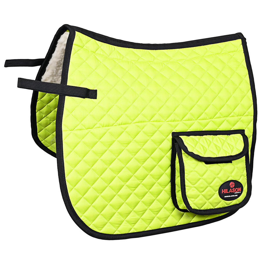 HILASON Western Horse Luxury Quilted Saddle Pads With Pockets - Uhorse