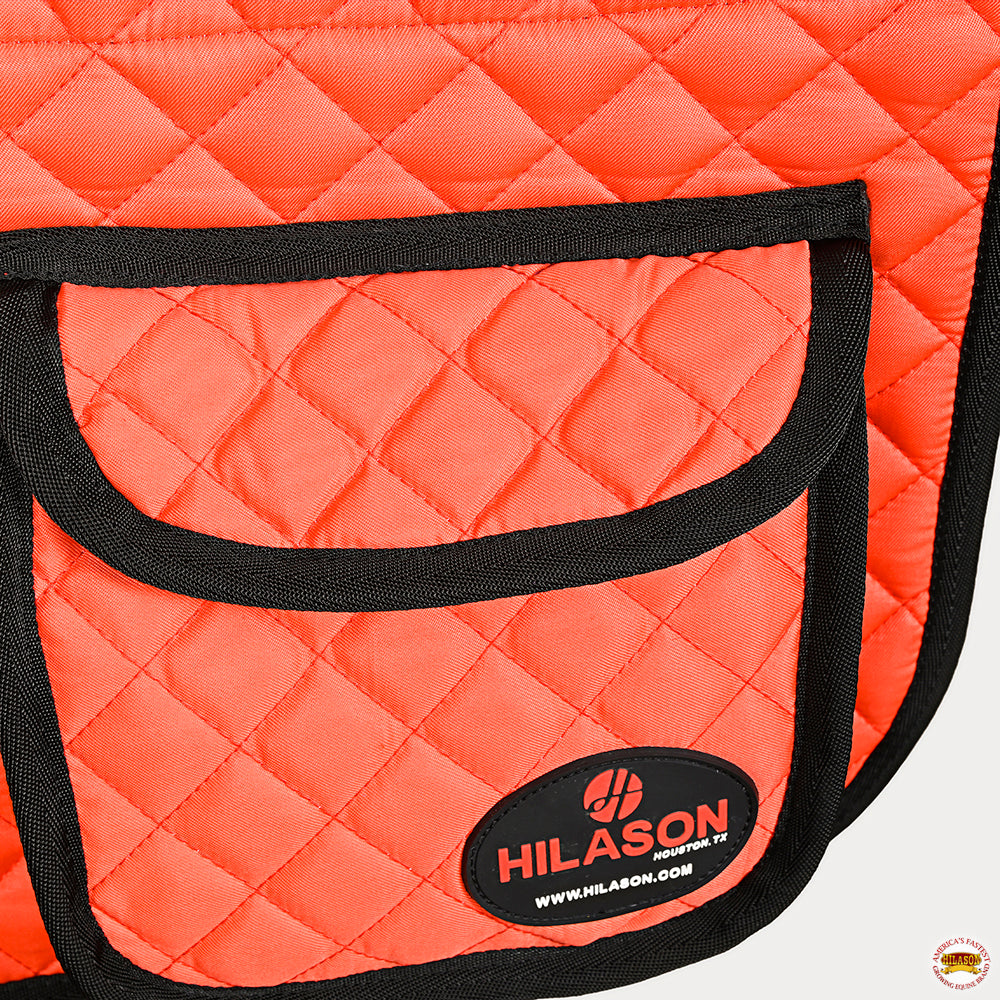 HILASON Western Horse Luxury Quilted Saddle Pads With Pockets