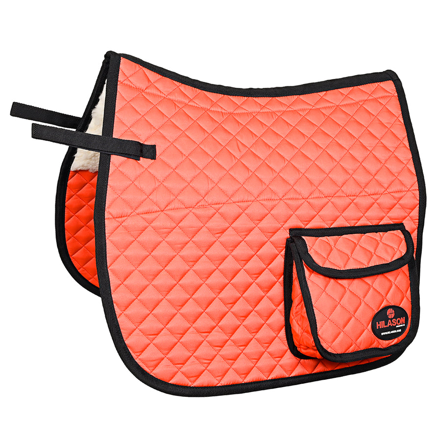 HILASON Western Horse Luxury Quilted Saddle Pads With Pockets - Uhorse
