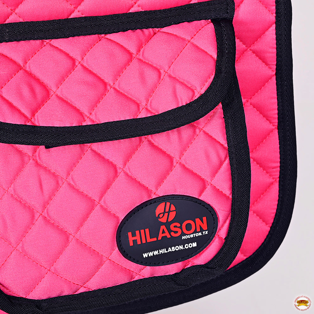 HILASON Western Horse Luxury Quilted Saddle Pads With Pockets