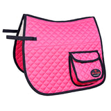 HILASON Western Horse Luxury Quilted Saddle Pads With Pockets