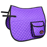 HILASON Western Horse Luxury Quilted Saddle Pads With Pockets