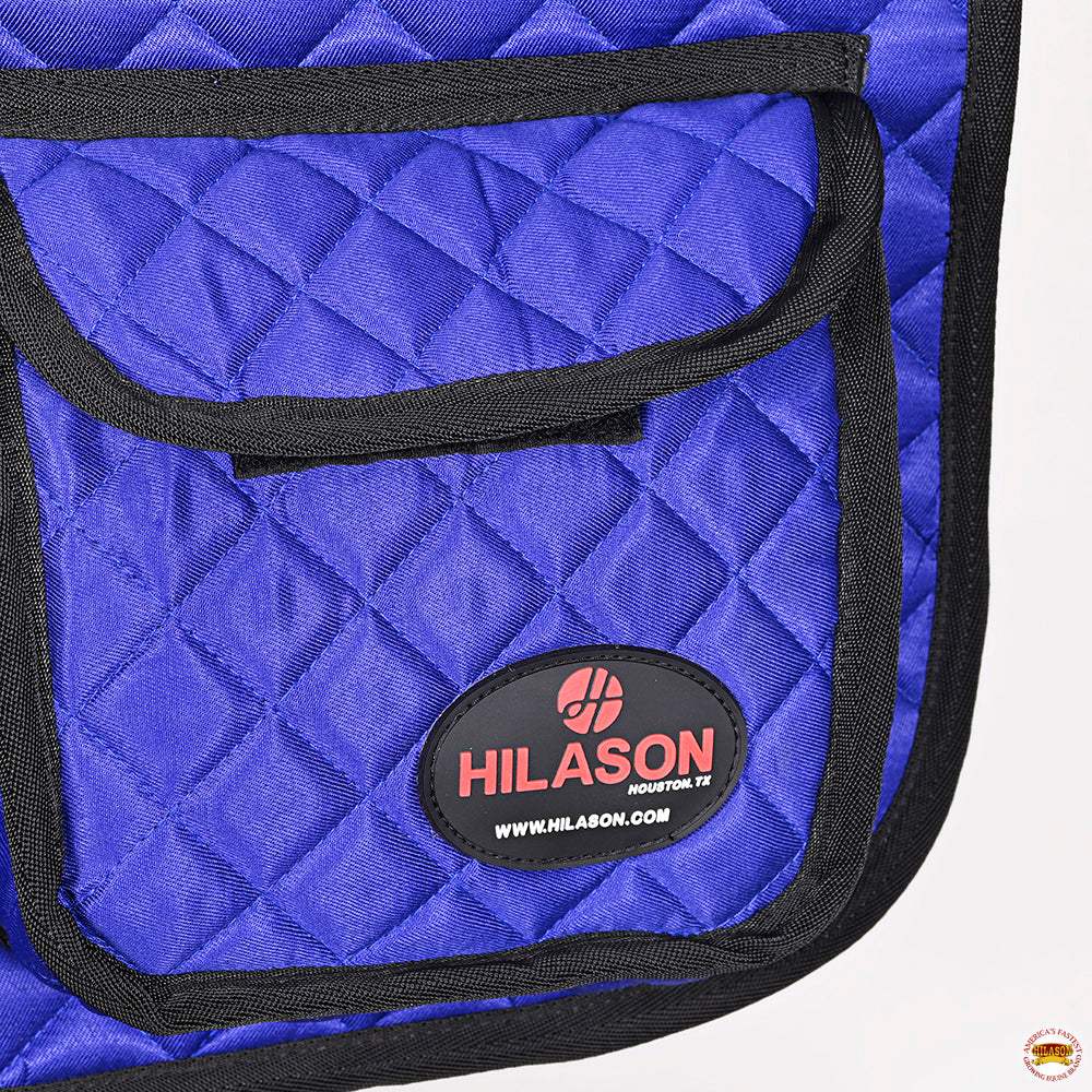 HILASON Western Horse Luxury Quilted Saddle Pads With Pockets