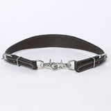HILASON Western Horse Floral Headstall Breast Collar One American Leather Tack Set