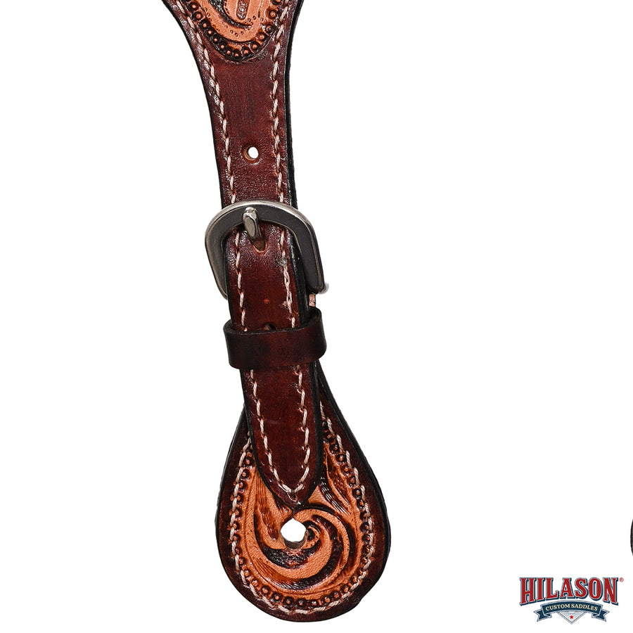 HILASON Hand-Tooled Leather Spur Straps for Men & Women – Western Design, Adjustable Fit