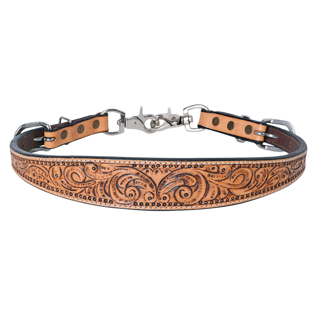 HILASON Western Horse Floral Headstall Breast Collar One Headstall Spur Strap Wither Strap American Leather Tack Set