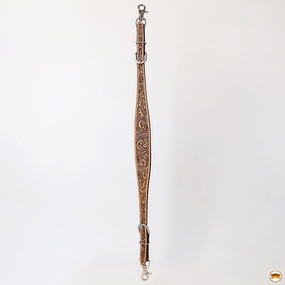 HILASON Western Horse Floral Headstall Breast Collar One American Leather Tack Set