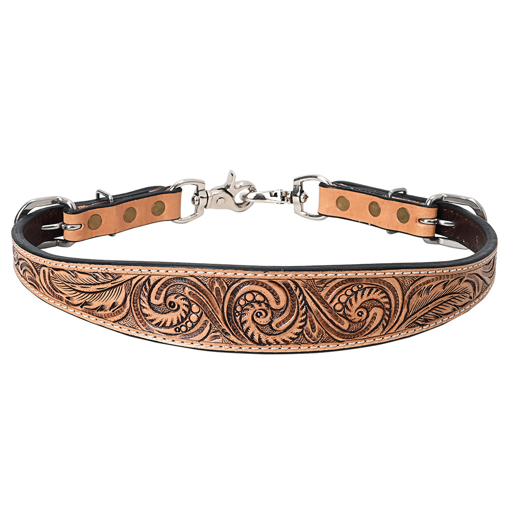 HILASON Western Horse Floral Headstall Breast Collar One American Leather Tack Set