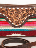 American Darling Small Crossbody Hand Tooled Saddle Blanket Genuine Leather Western Women Bag Handbag Purse | for Cute