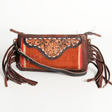 American Darling Small Crossbody Hand Tooled Saddle Blanket Genuine Leather Western Women Bag Handbag Purse | for Cute