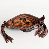 American Darling Cross Body Hand Tooled Saddle Blanket Genuine Leather Western Women Bag Handbag Purse | Crossbody for Cute