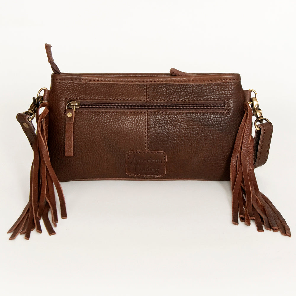 American Darling Cross Body Hand Tooled Saddle Blanket Genuine Leather Western Women Bag Handbag Purse | Crossbody for Cute