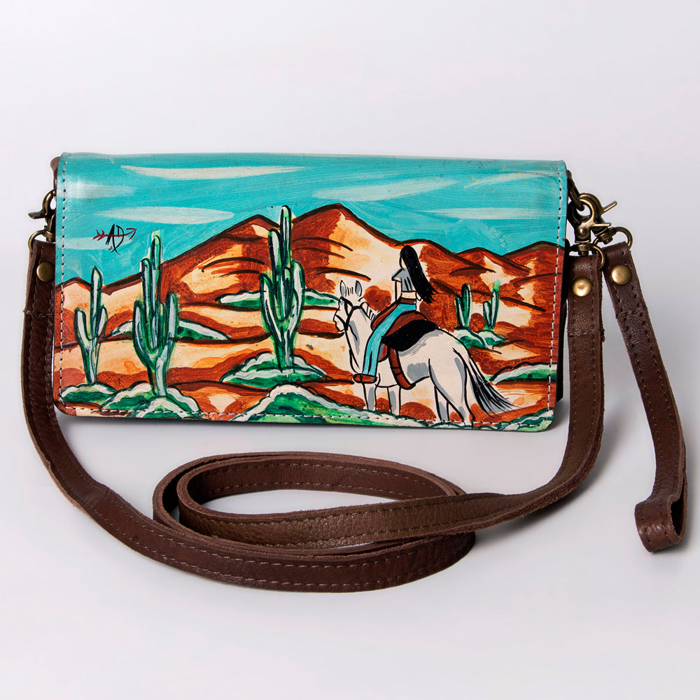 American Darling Wallet Hand Tooled Genuine Leather Western Women Bag | Handbag Purse Wristlet Travel Clutch