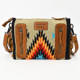 American Darling Cross Body Hand Tooled Saddle Blanket Genuine Leather Western Women Bag Handbag Purse | Crossbody for Cute