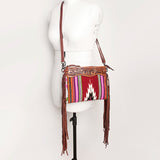 American Darling Cross Body Hand Tooled Saddle Blanket Genuine Leather Western Women Bag Handbag Purse | Crossbody for Cute