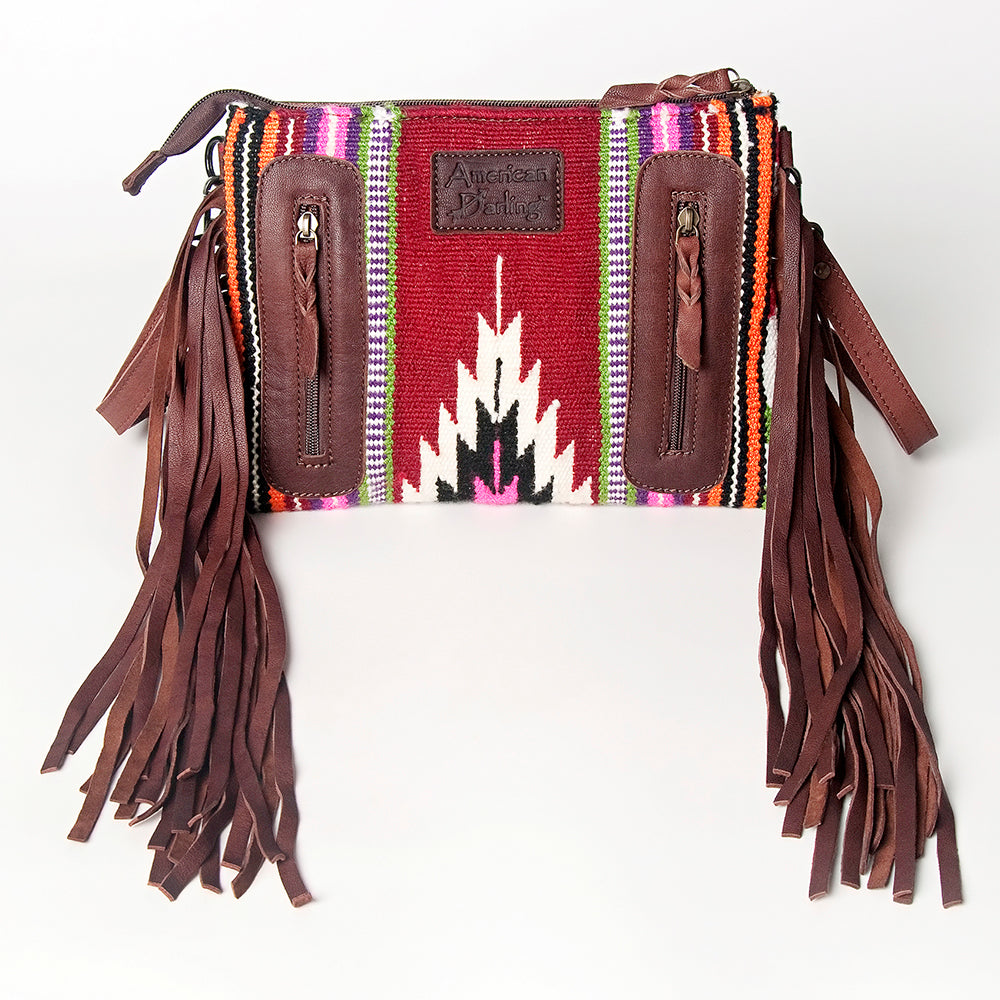 American Darling Cross Body Hand Tooled Saddle Blanket Genuine Leather Western Women Bag Handbag Purse | Crossbody for Cute
