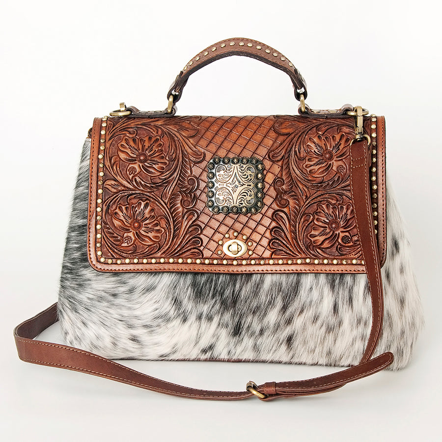 American Darling Messenger Hair on-Genuine Leather Western Women Bag Handbag Purse | Messenger for Cute