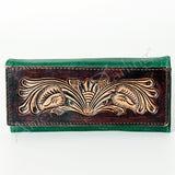 American Darling Wallet Hand Tooled Genuine Leather Western Women Bag | Handbag Purse Wristlet Travel Clutch