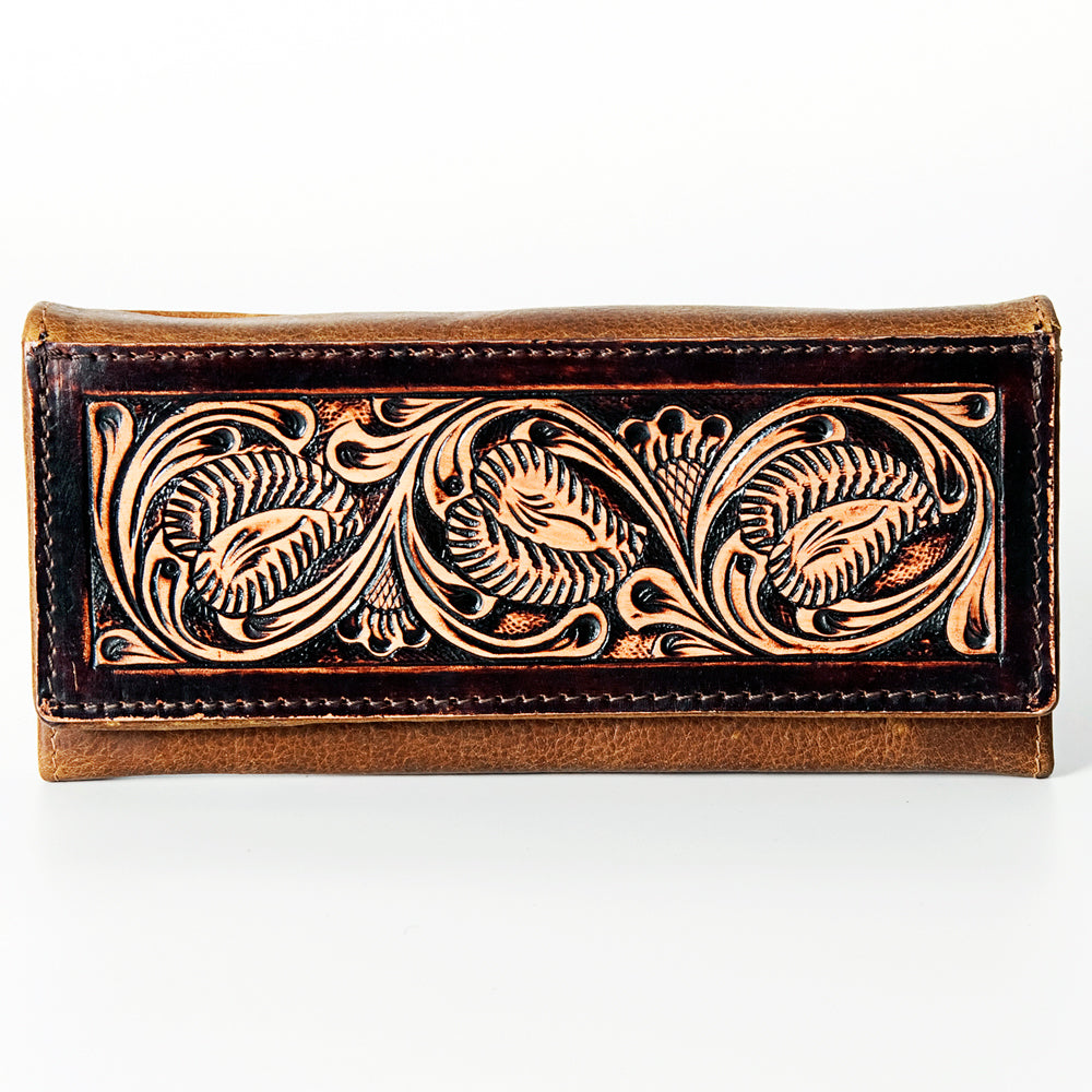 American Darling Wallet Hand Tooled Genuine Leather Western Women Bag | Handbag Purse Wristlet Travel Clutch