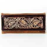 American Darling Wallet Hand Tooled Genuine Leather Western Women Bag | Handbag Purse Wristlet Travel Clutch