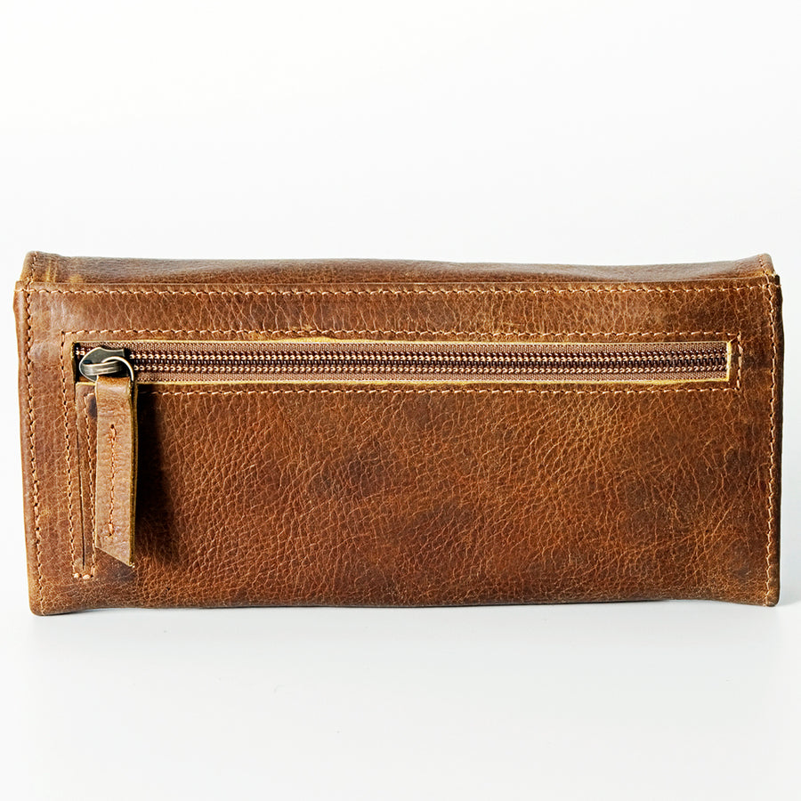 American Darling Wallet Hand Tooled Genuine Leather Western Women Bag | Handbag Purse Wristlet Travel Clutch