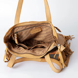 American Darling Tote Hand Tooled Hair-On Genuine Leather Western Women Bag Handbag Purse | Travel Bags College Casual