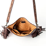 American Darling Signature Crossbody Hand Tooled Saddle Blanket Genuine Leather Women Bag Western Handbag Purse