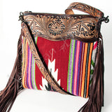 American Darling Signature Crossbody Hand Tooled Saddle Blanket Genuine Leather Women Bag Western Handbag Purse