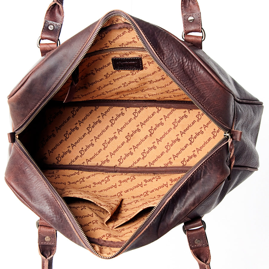 American Darling Briefcase Genuine Leather Women Bag Western Handbag Purse