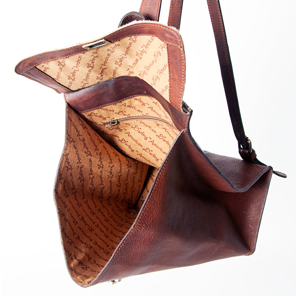 American Darling Backpack Hair On Genuine Leather Women Bag Western Handbag Purse