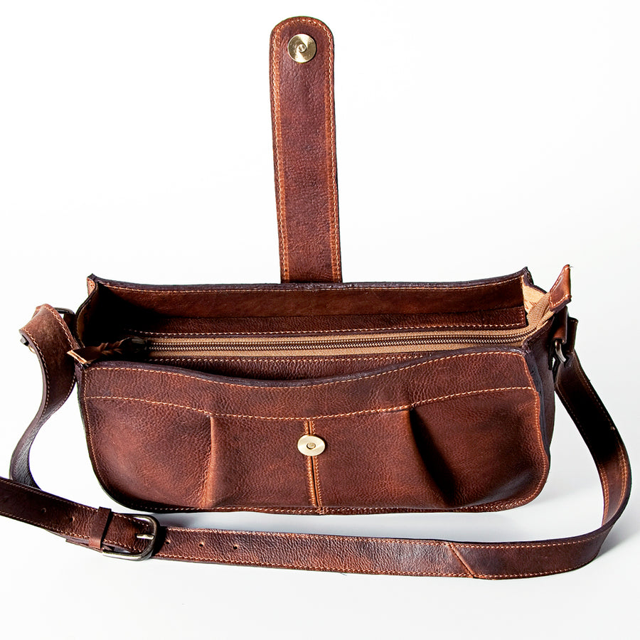 American Darling Crossbody Full Grain Genuine Leather Western Women Bag Handbag Purse | Travel Bags College Casual