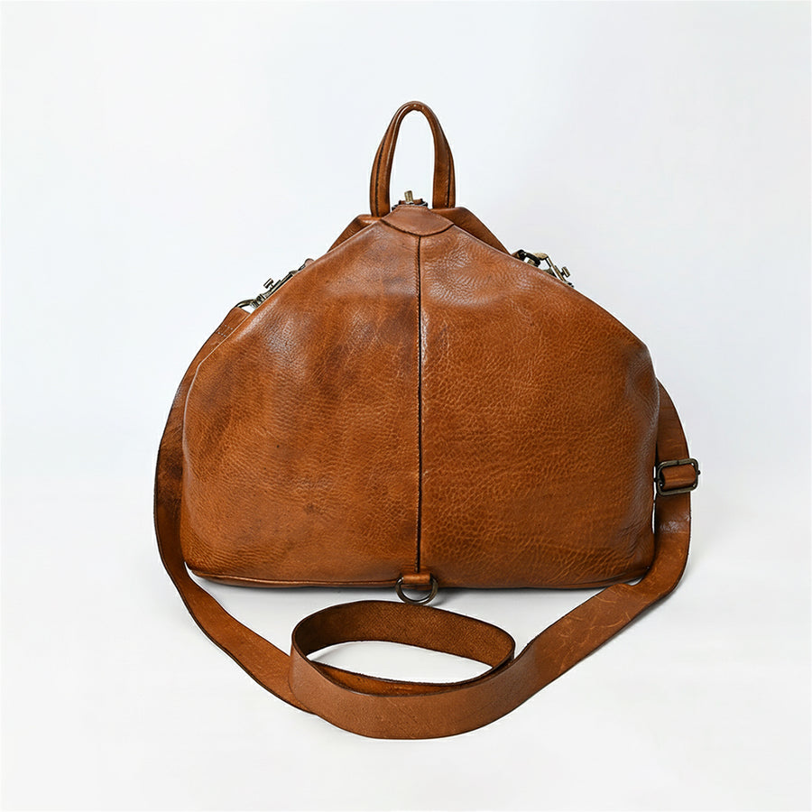 Spaghetti Western Swc194Tan Cross Body I Vintage Handmade Drum Dyed Genuine European Cowhide Leather Women Bag Western Handbag Purse