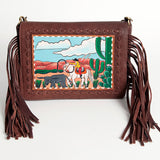 American Darling Clutch Hand Tooled Genuine Leather Western Women Bag Handbag Purse | Purses for Cute