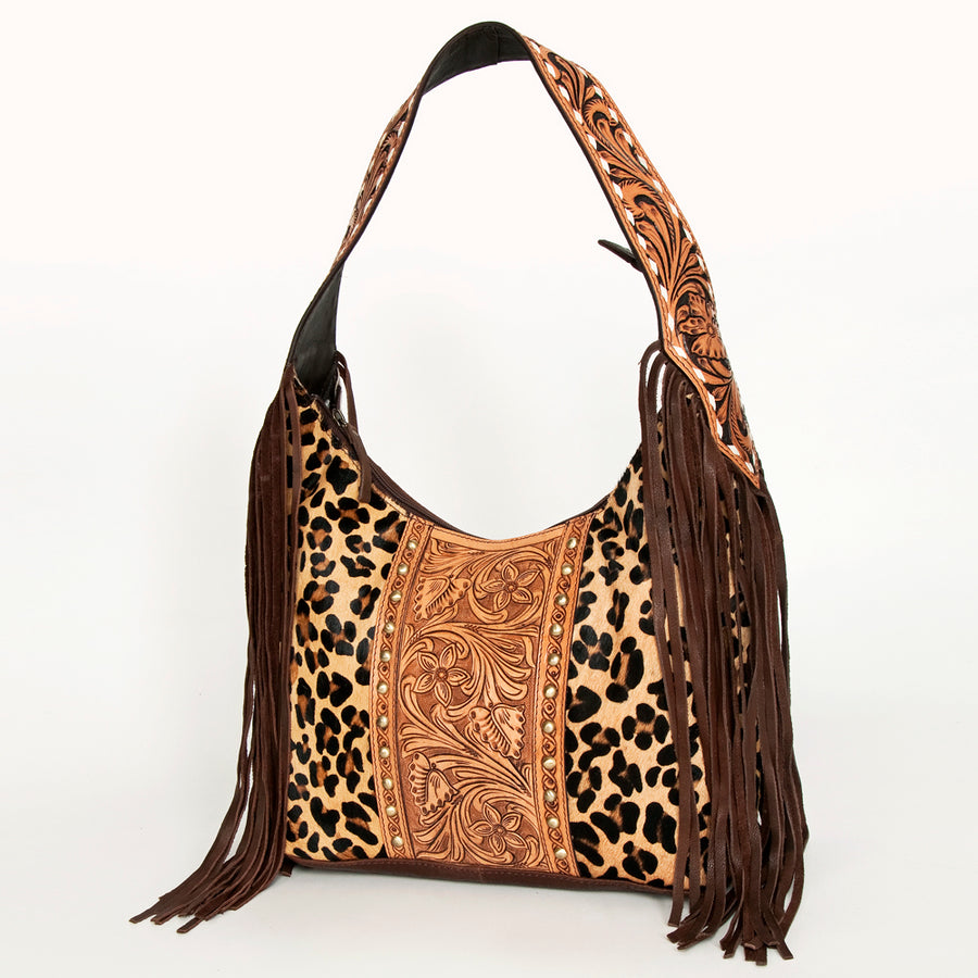 American Darling Hobo Hand Tooled Hair On Genuine Leather Western Women Bag | Handbag Purse Bags for Cute - Uhorse
