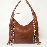 American Darling ADBGI112K Hobo Hand Tooled Hair On Genuine Leather Women Bag Western Handbag Purse