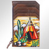 American Darling ADCCM101R4 Card-Holder Genuine Leather Women Bag Western Handbag Purse