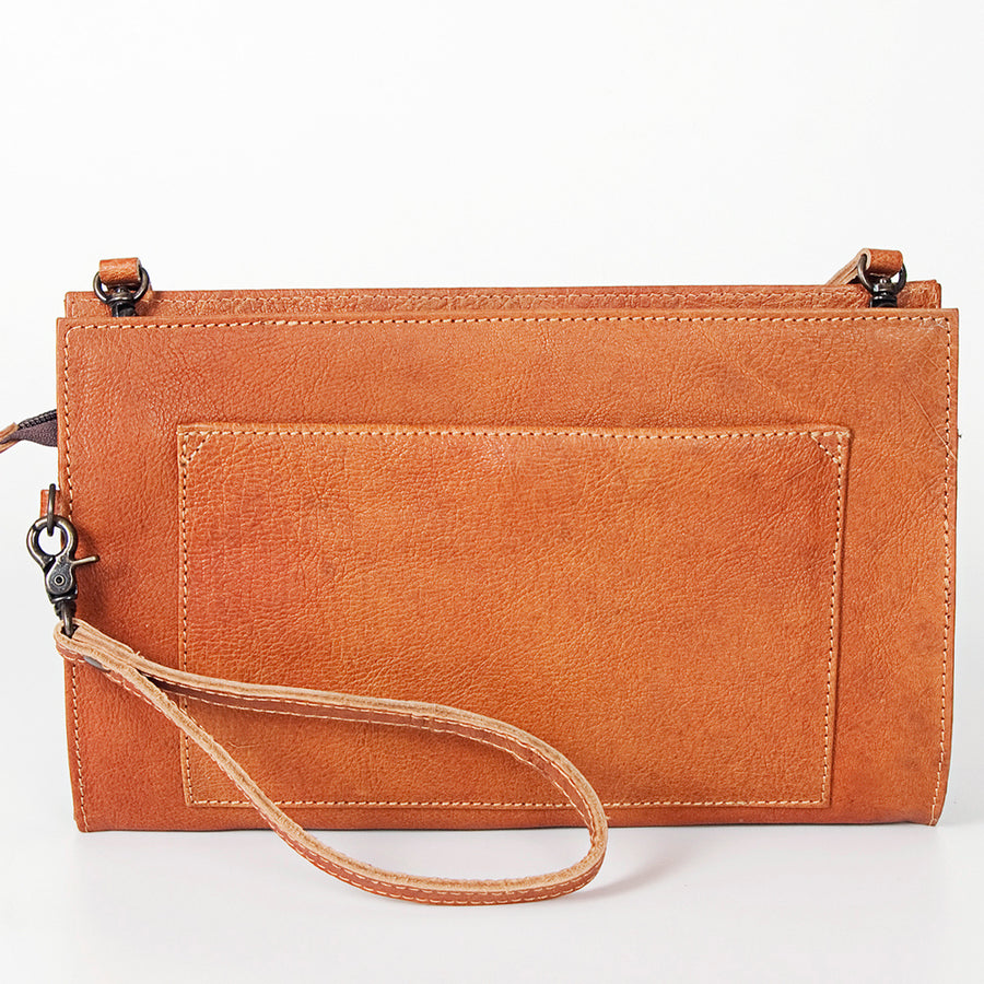 American Darling GIBGX245 Clutch Genuine Leather Women Bag Western Handbag Purse