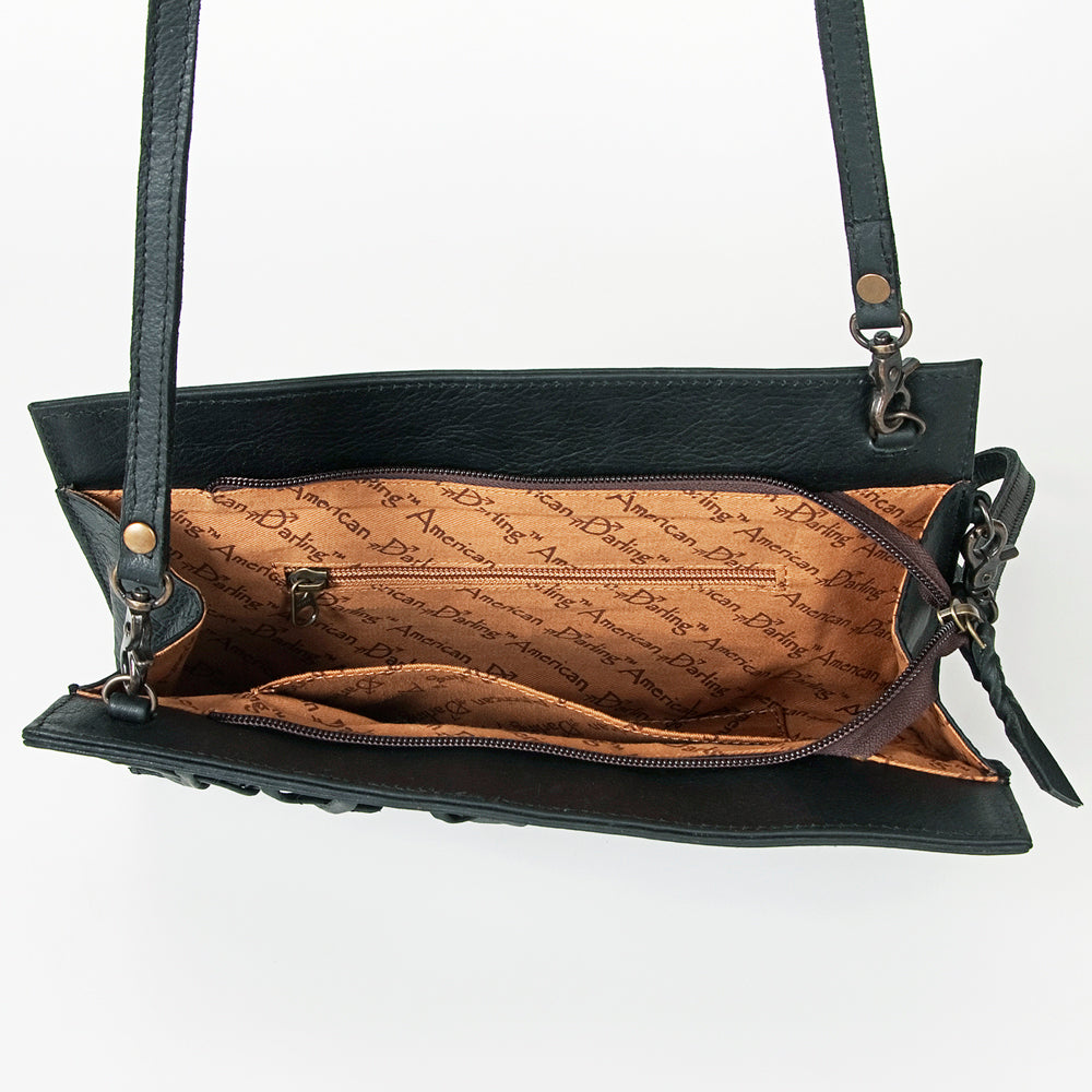 American Darling Cross Body Hair On Full Grain Genuine Leather Western Women Bag Handbag Purse |