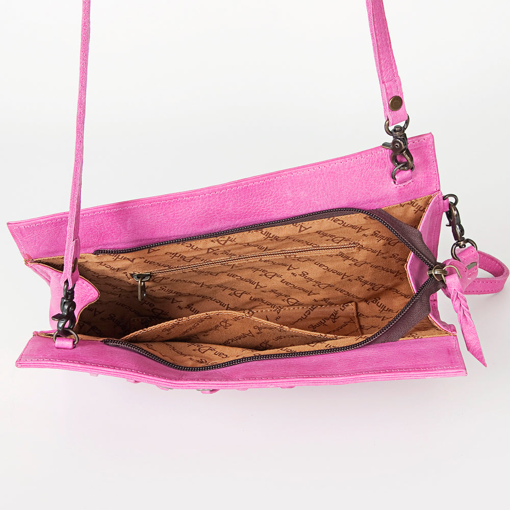 American Darling Cross Body Hair On Full Grain Genuine Leather Western Women Bag Handbag Purse |