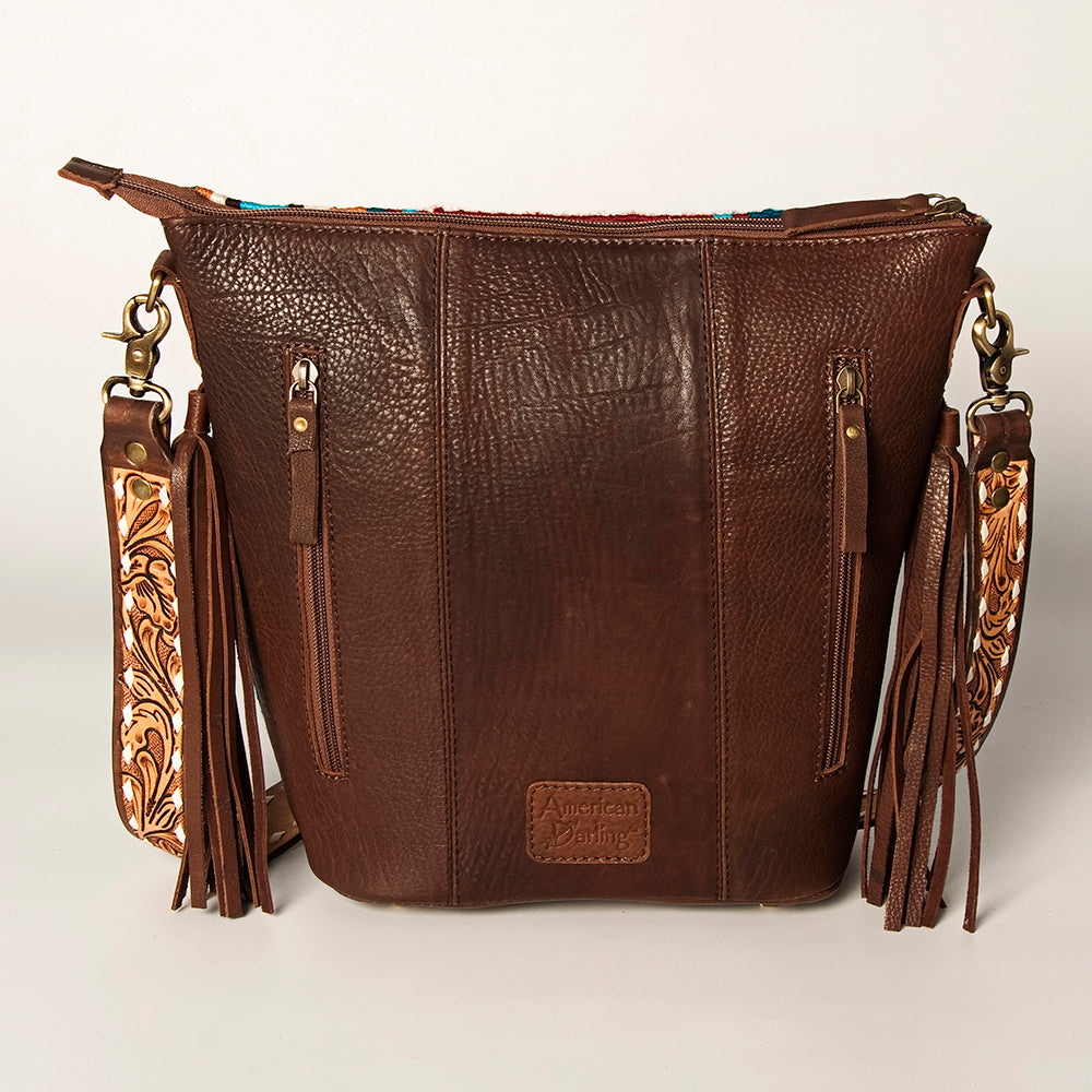 American Darling Tote Saddle Blanket Genuine Leather Women Bag Western Handbag Purse