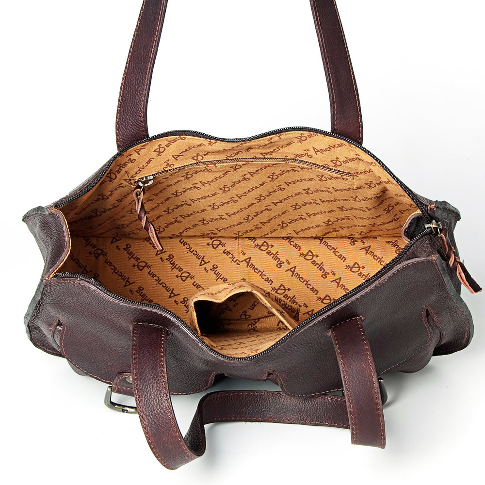 American Darling Tote Genuine Leather Women Bag Western Handbag Purse